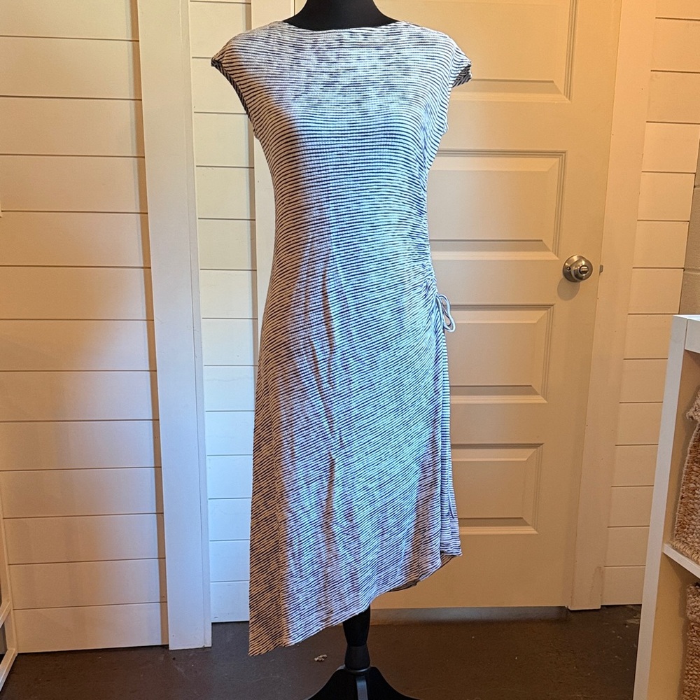 Striped Black and White Women's Dress